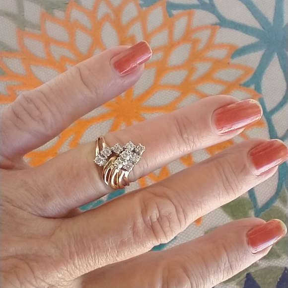 14k Yellow Gold  Diamond Ring - Picture 2 of 13